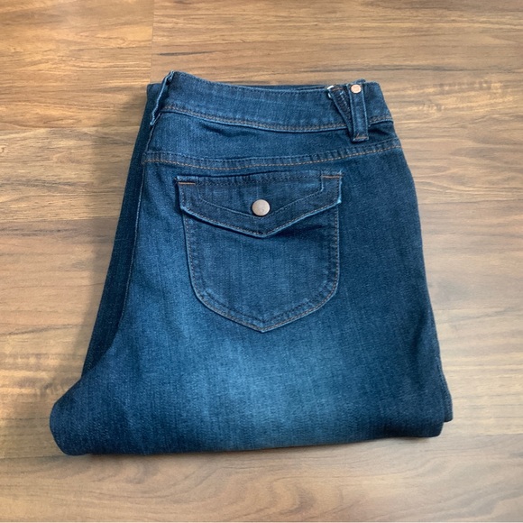 Simply Vera Vera Wang Flap Pocket Bootcut Jeans Size 10 - Picture 2 of 5